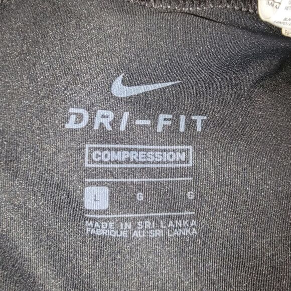 Nike Pro Dri-fit Compression Black Tights Pants Size Large - Picture 6 of 7